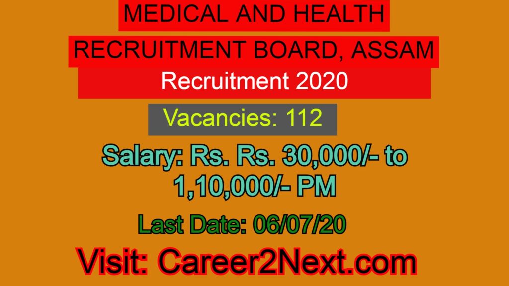 MEDICAL AND HEALTH RECRUITMENT BOARD, ASSAM