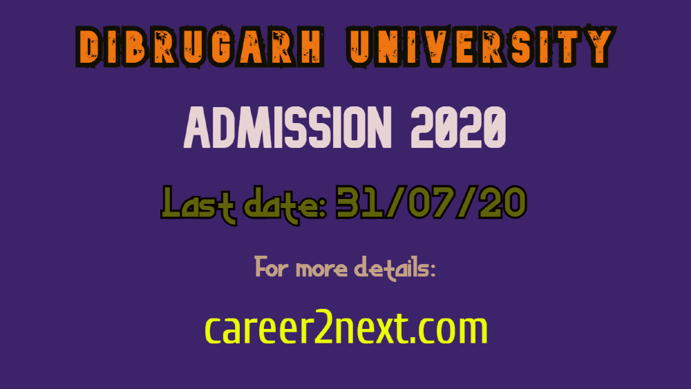 Dibrugarh university admission