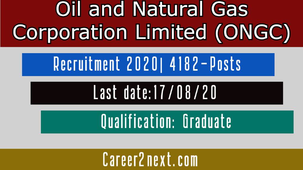 ONGC Recruitment 2020