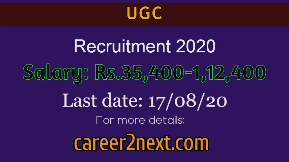 UGC Recruitment 2020 for Senior Statistical Assistant