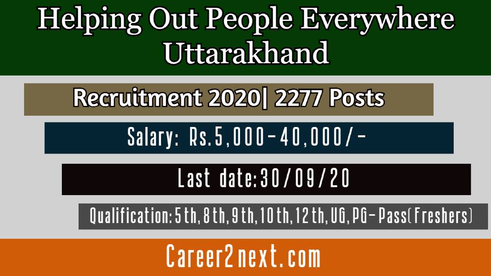 Hope UK Recruitment 2020