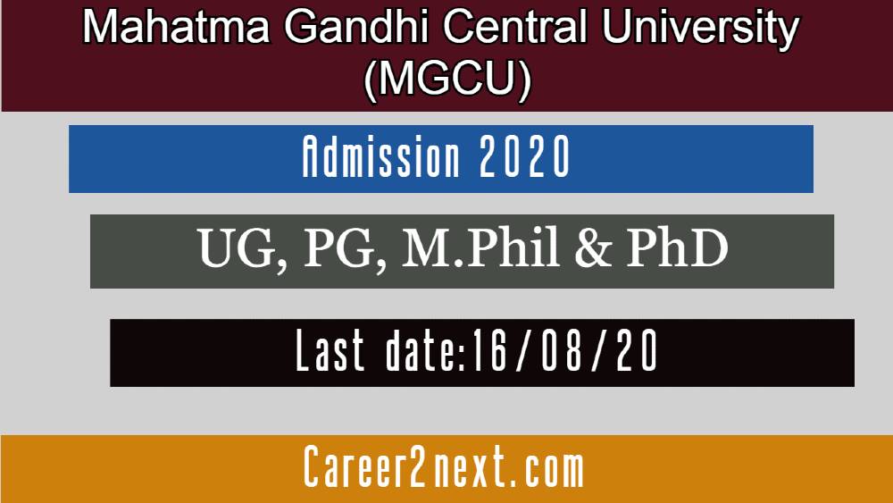 MGCUB Admission 2020