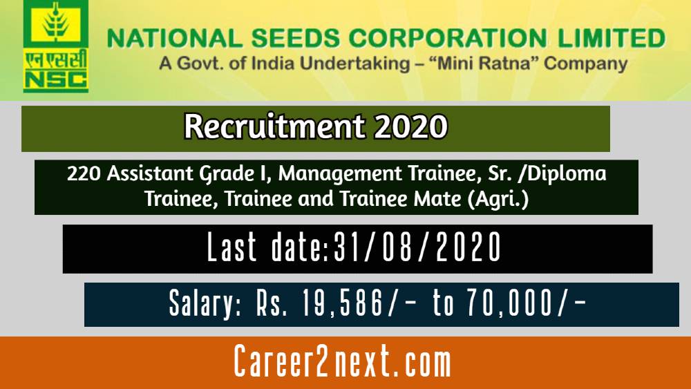 NSC Recruitment 2020