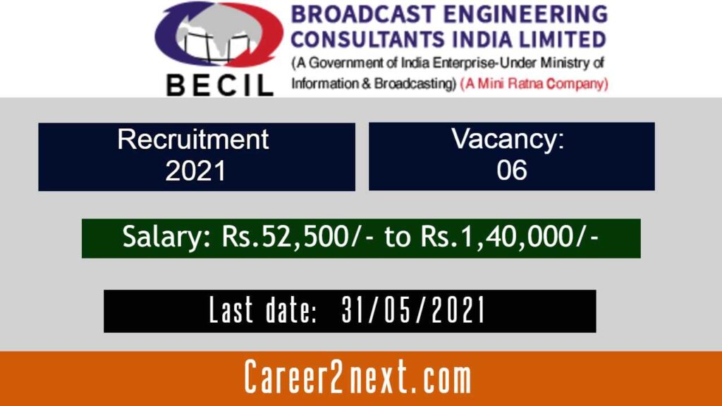 BECIL Recruitment 2021