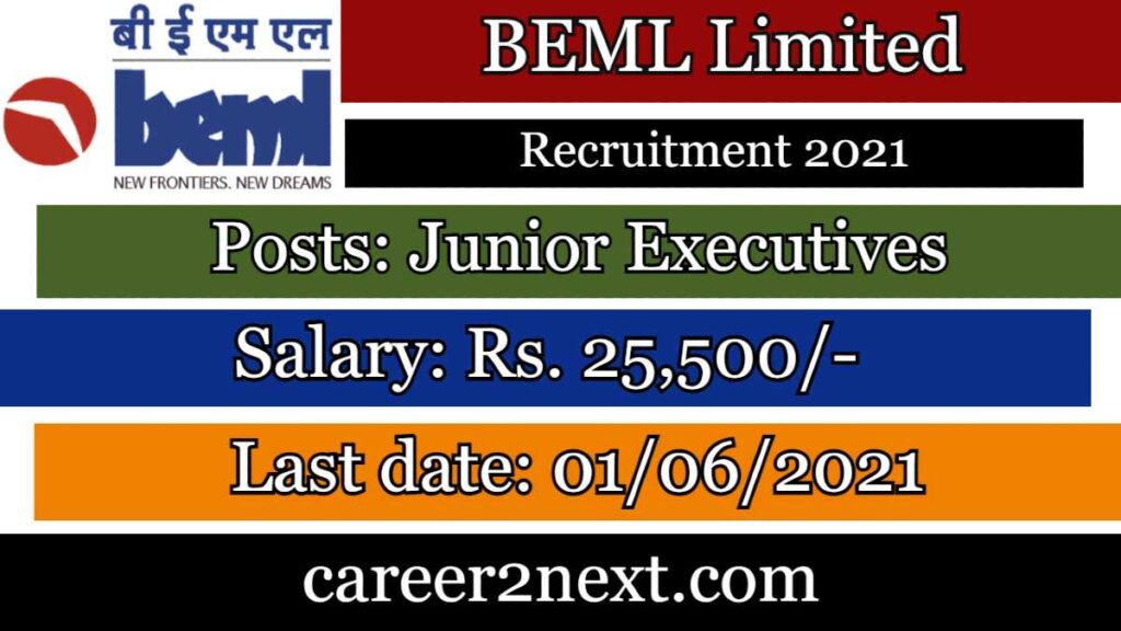 BEML Limited Recruitment 2021