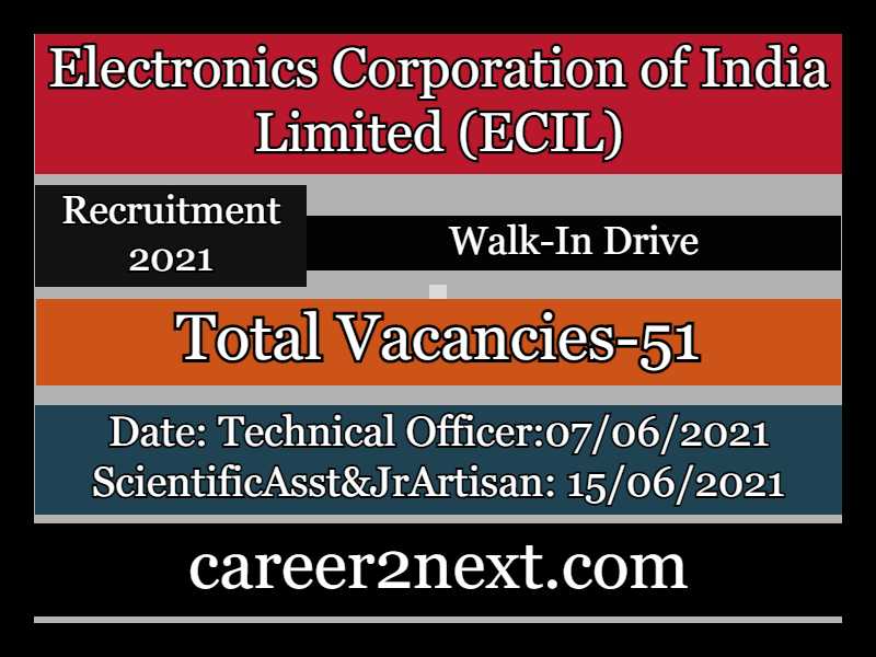 ECIL Recruitment 2021-51 Posts