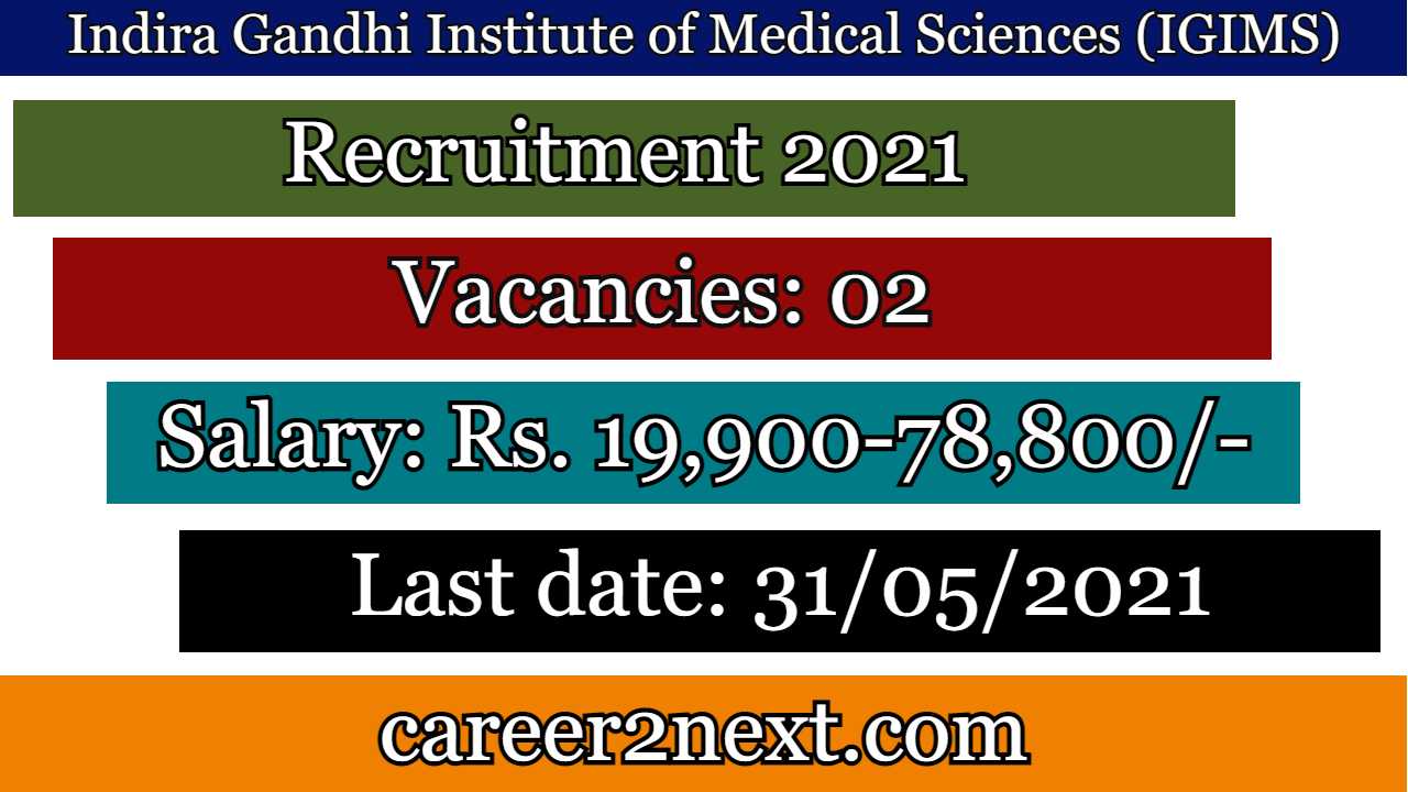 IGIMS Recruitment 2021-02 Posts
