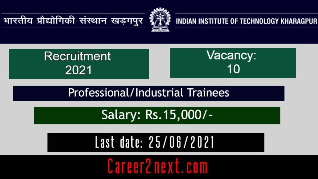 IIT Kharagpur Recruitment 2021