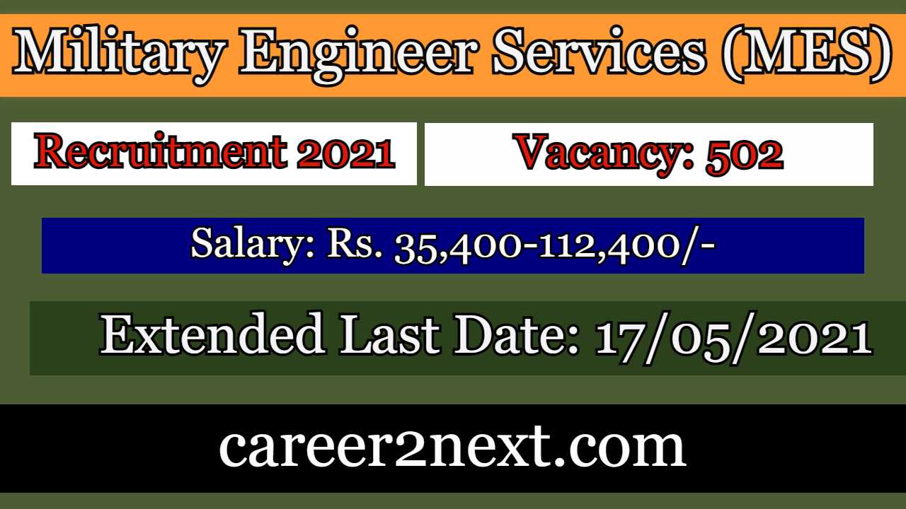 MES Recruitment 2021