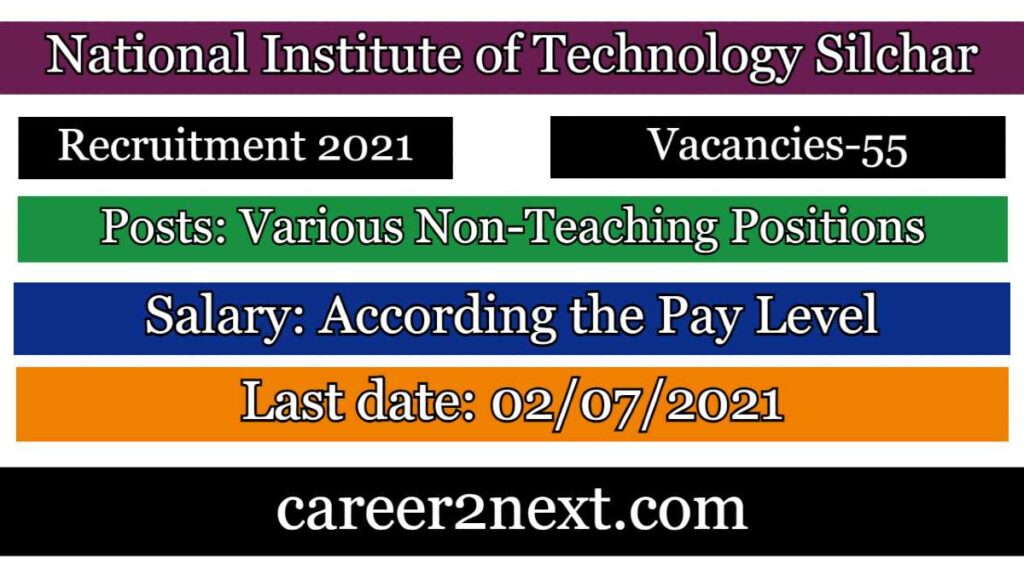 NIT Silchar Recruitment 2021