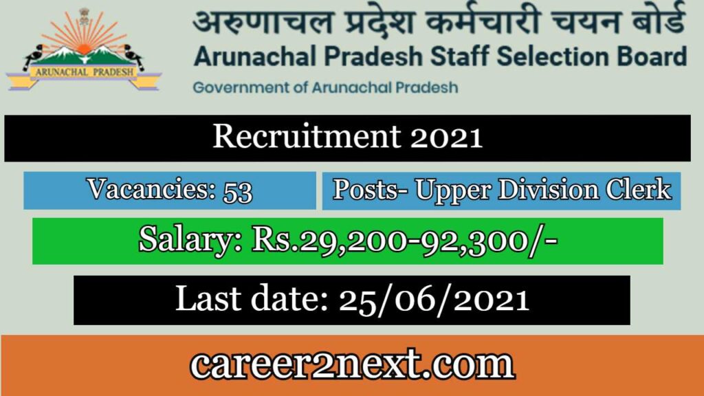 APSSB UDC Recruitment 2021