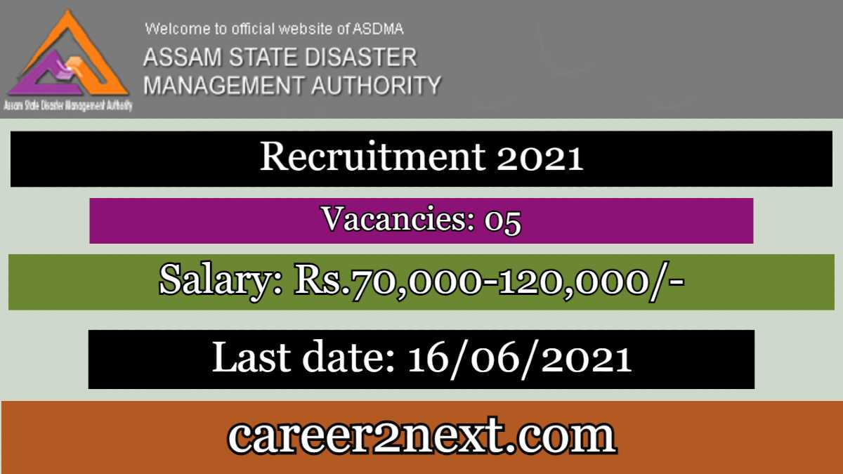 ASDMA Recruitment 2021-5 Posts
