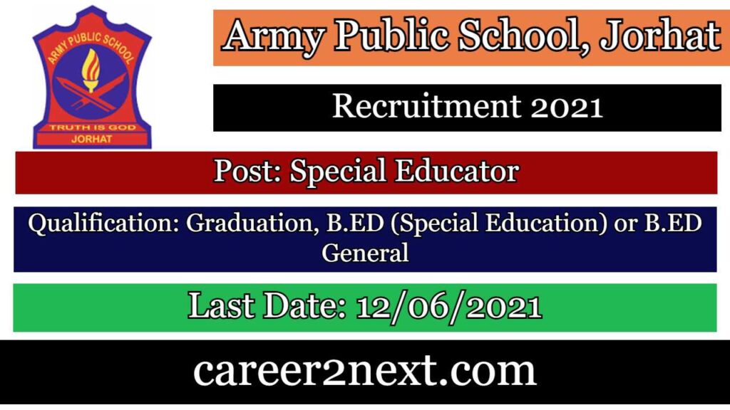 Army Public School Recruitment 2021