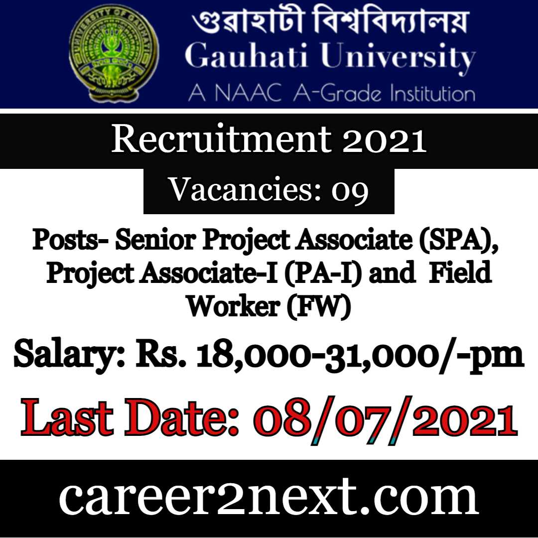 Gauhati University Recruitment 2021
