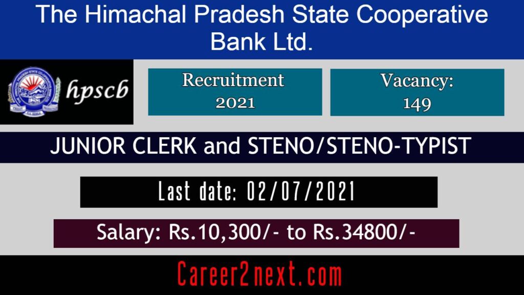 HPSCB Recruitment 2021