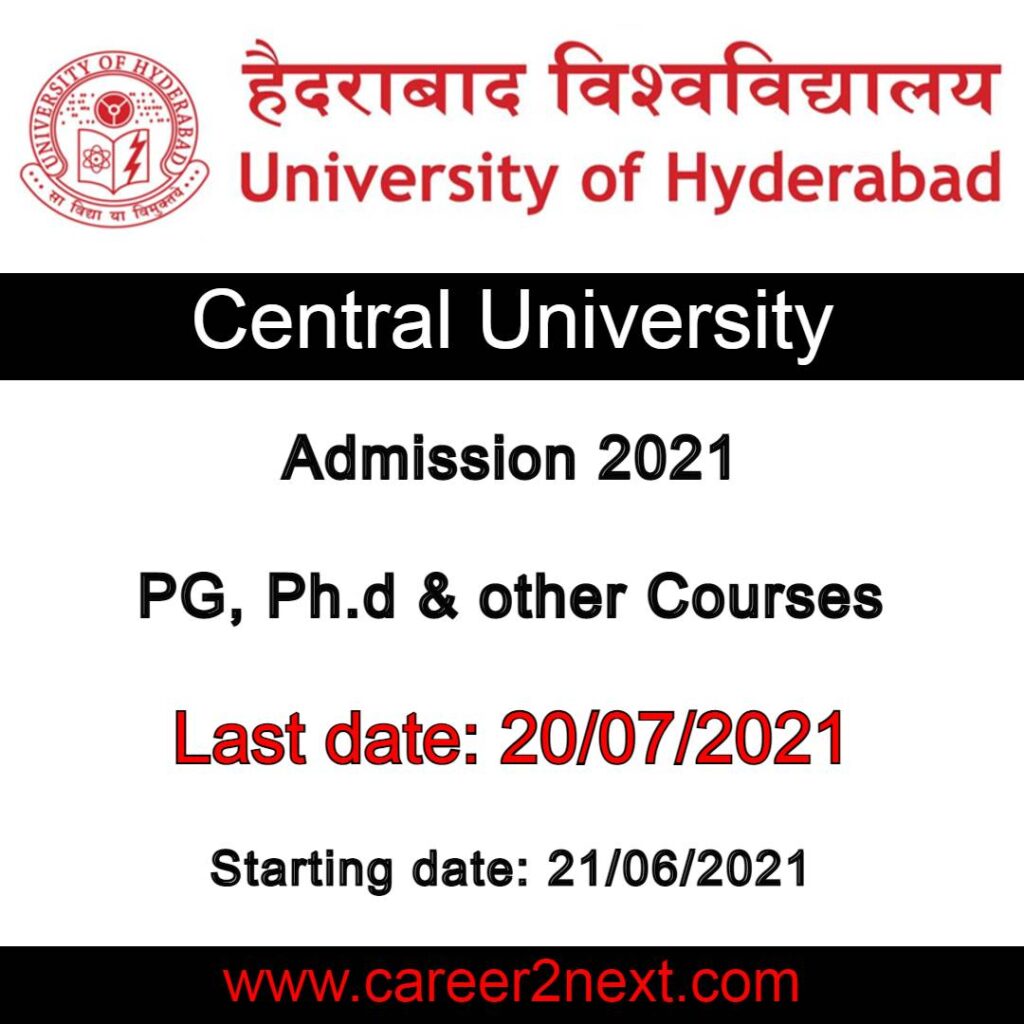 Hyderabad University Admission