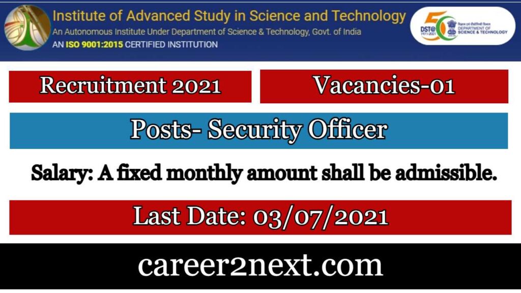 IASST Recruitment