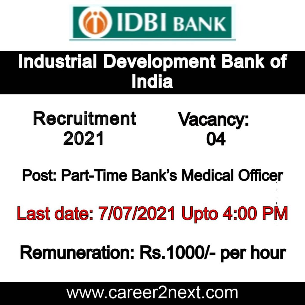 IDBI Recruitment 2021
