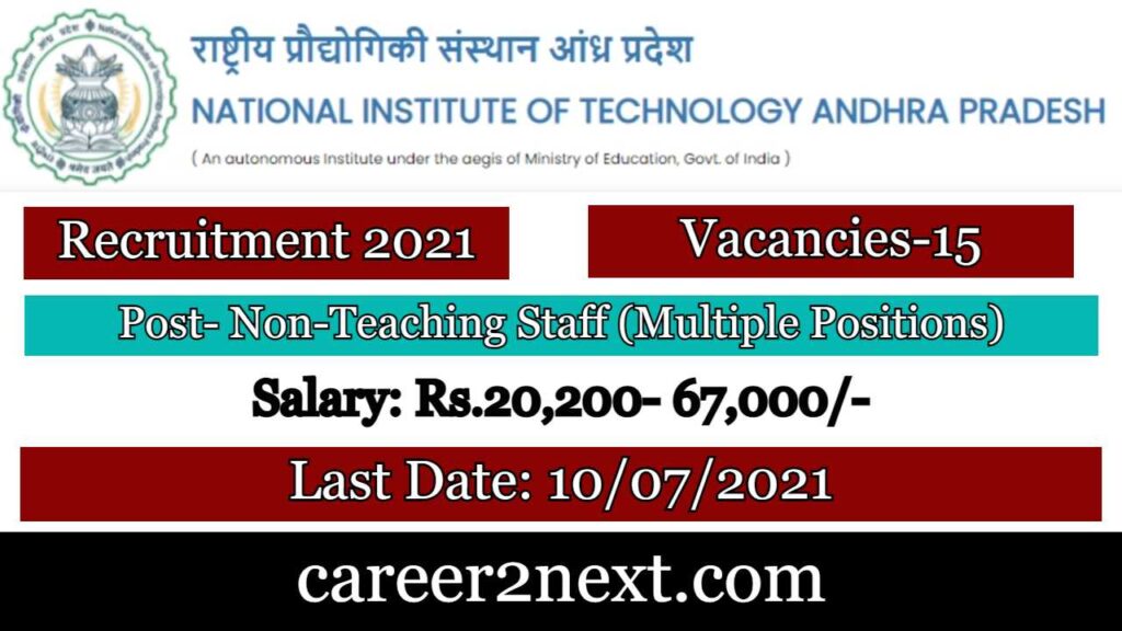 NIT Andhra Pradesh Recruitment 2021