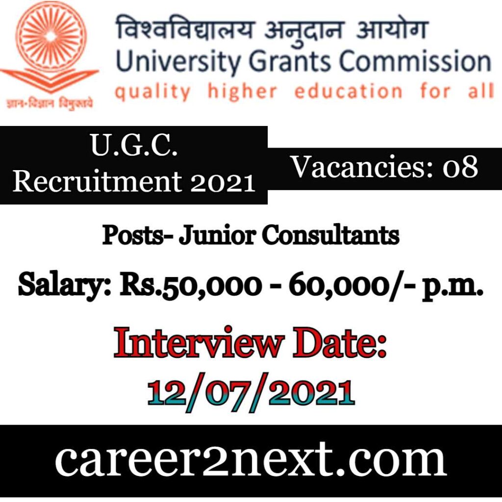 UGC Recruitment 2021
