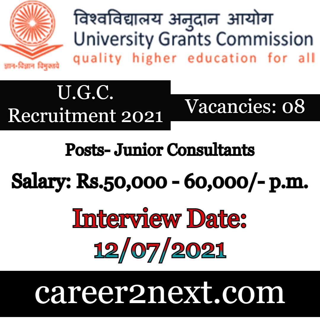 UGC Recruitment 2021