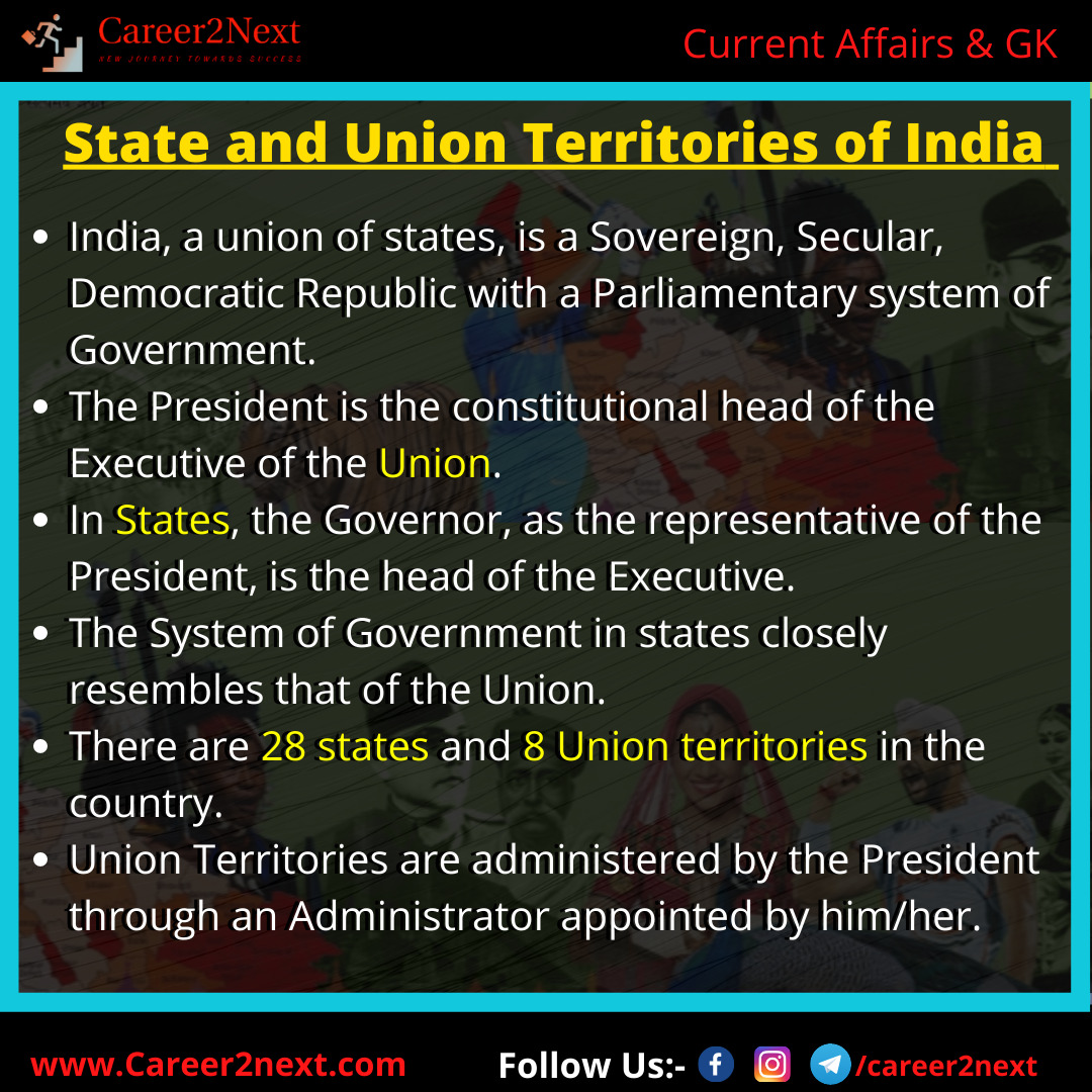 States and Union Territories of India