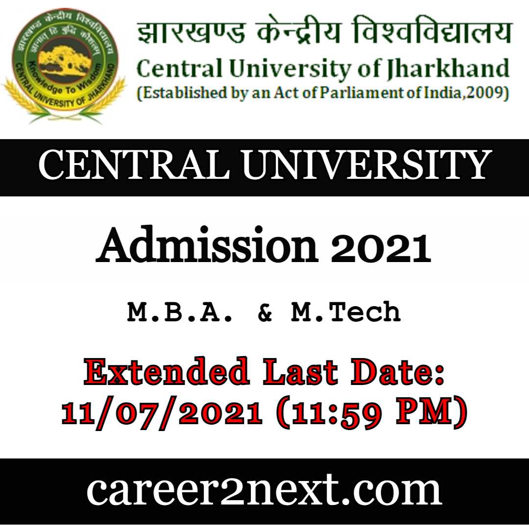 CUJ Admission 2021