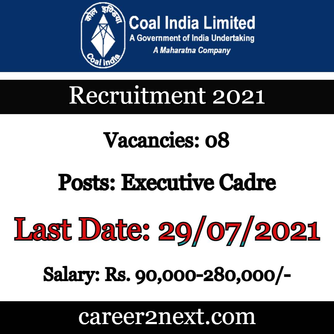 Coal India Limited Recruitment 2021