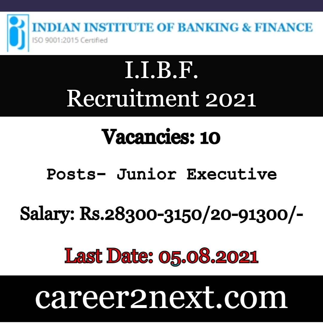 IIBF Recruitment 2021