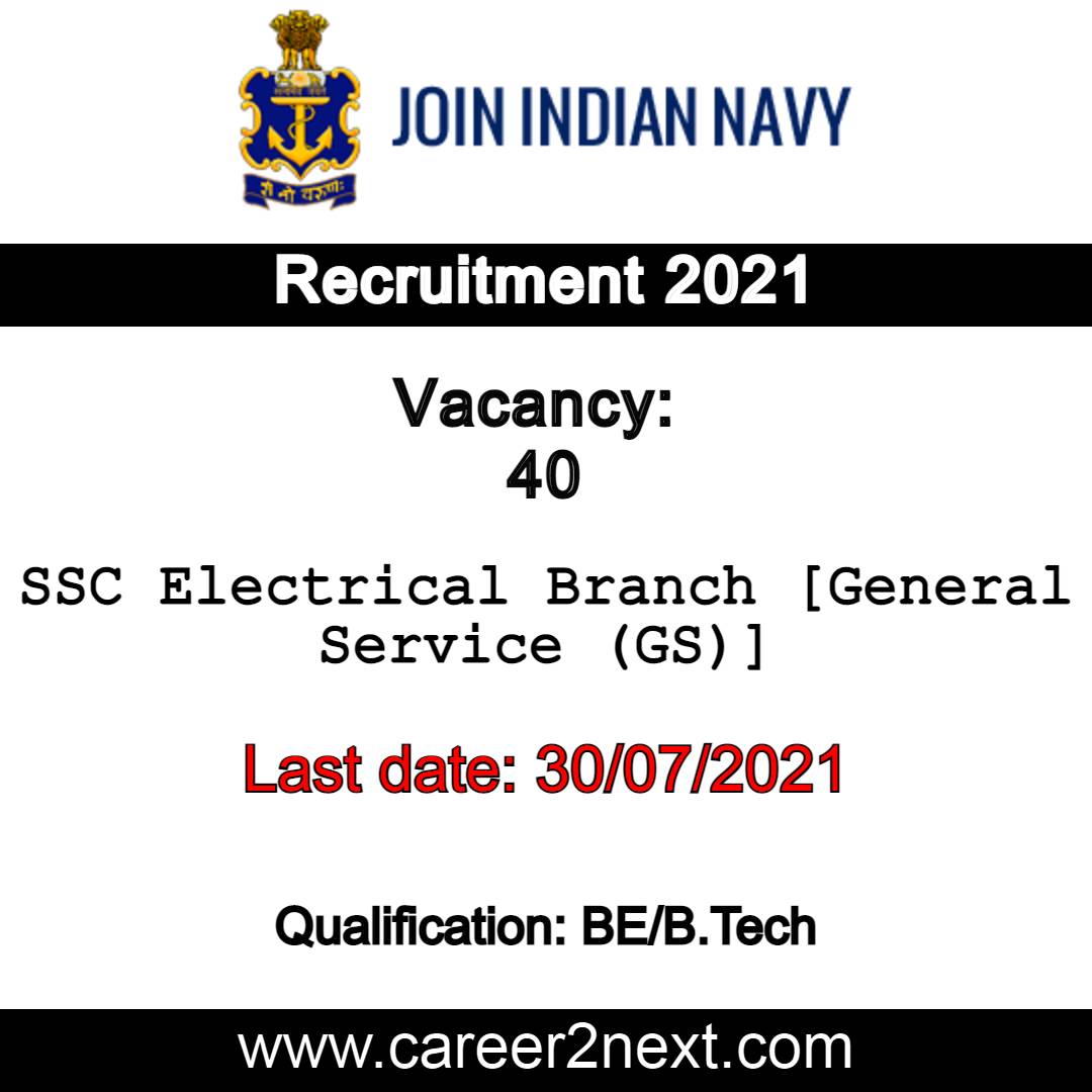Indian Navy SSC Recruitment 2021