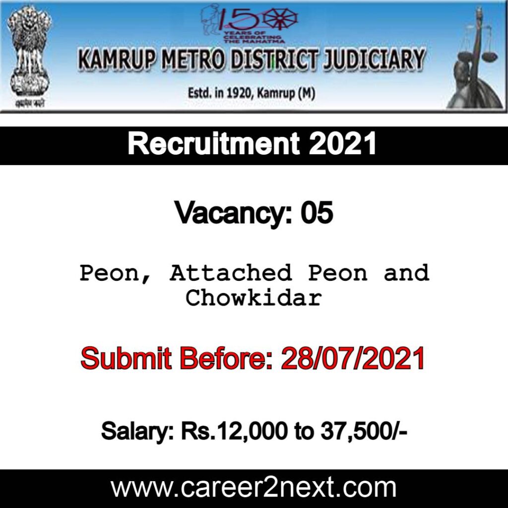 Kamrup Judiciary Recruitment 2021