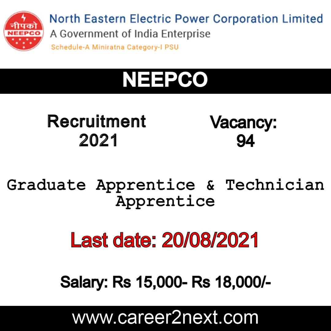 NEEPCO Recruitment 2021 Image