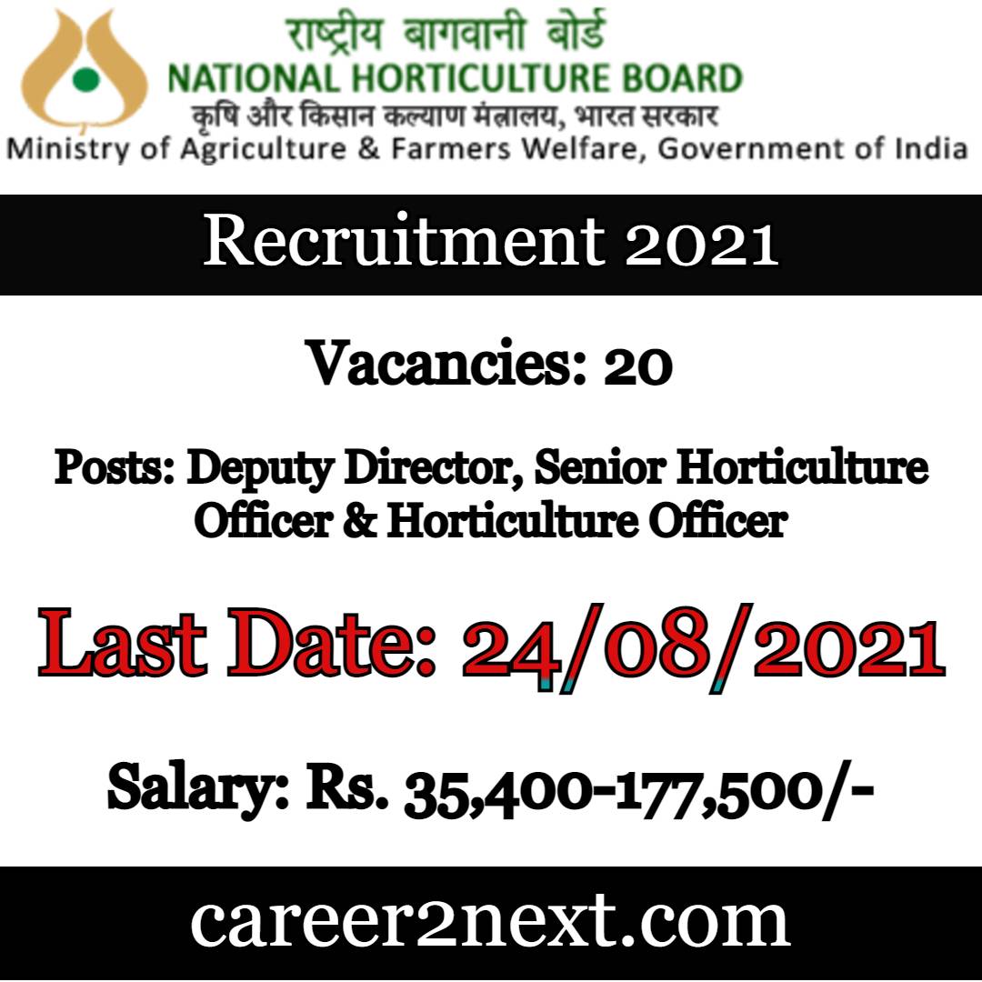NHB Recruitment 2021 – 20 Posts