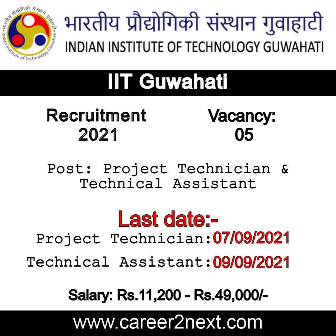 IIT Guwahati Jobs 2021