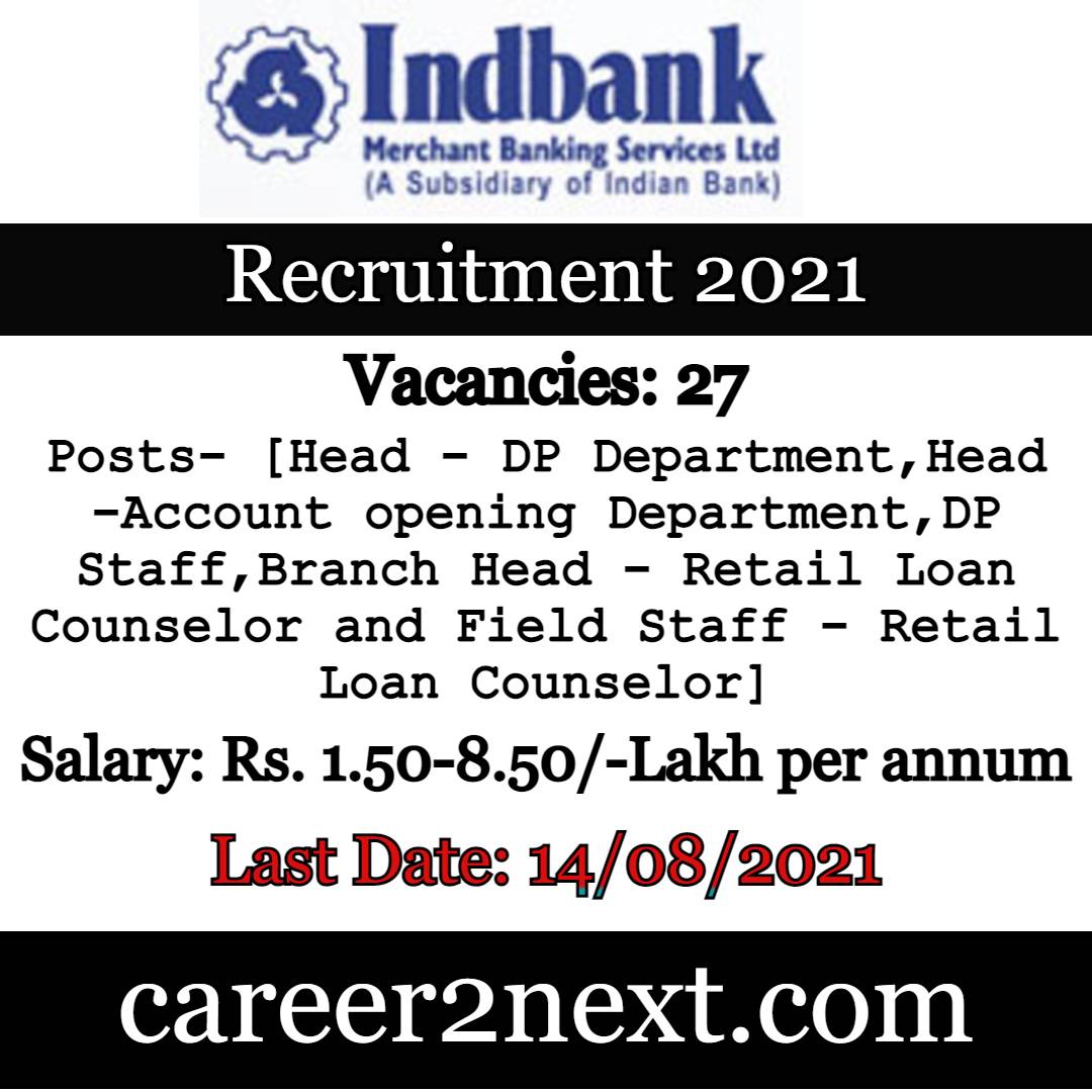 IndBank Recruitment 2021