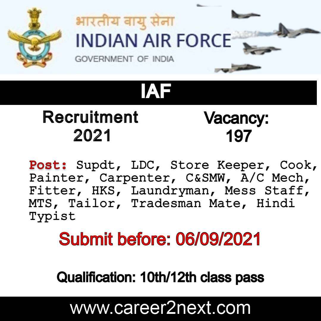 Indian Air Force Recruitment 2021 Image