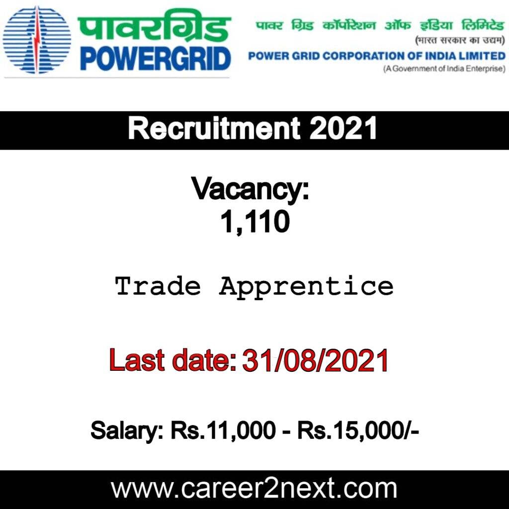Power Grid Recruitment 2021
