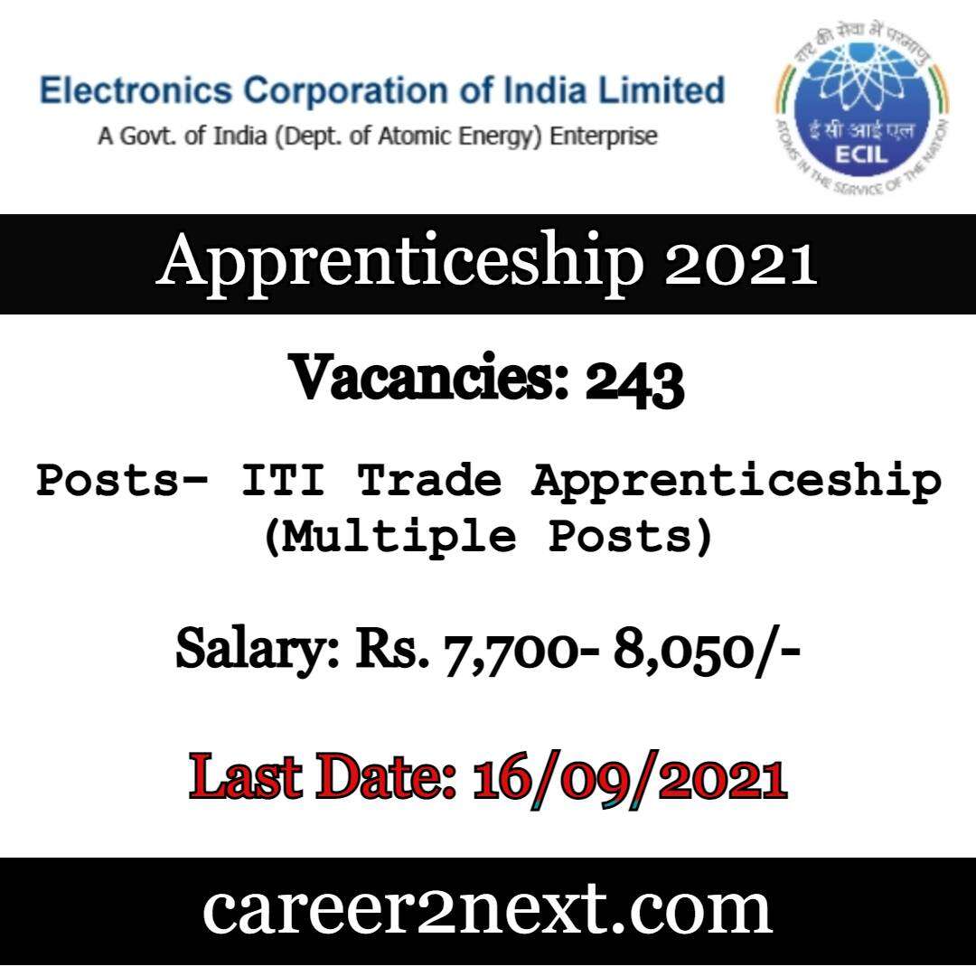 ECIL Apprenticeship 2021
