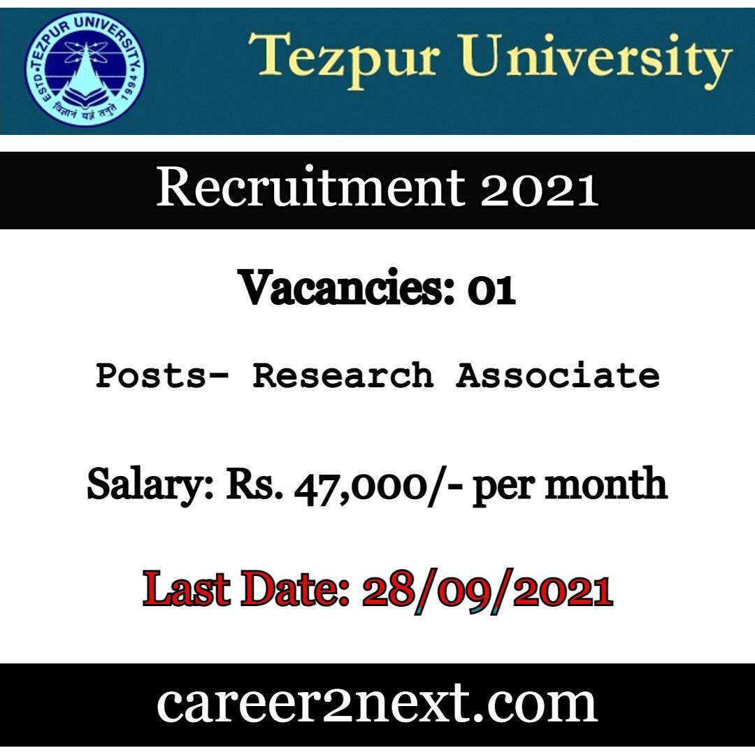 Tezpur University Recruitment