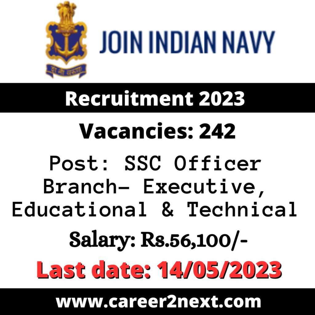 Indian Navy Recruitment 2023