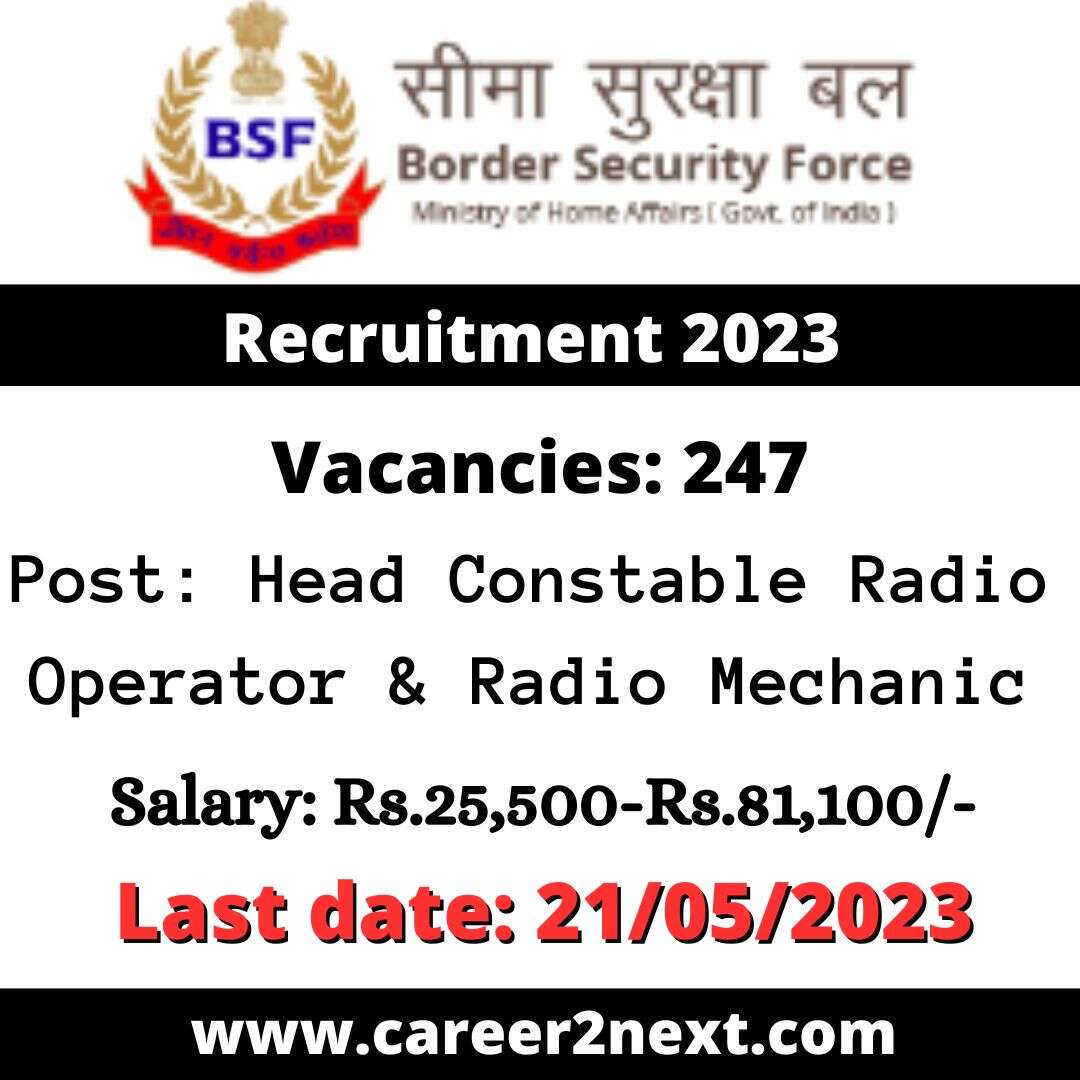 BSF Constable Recruitment 2023
