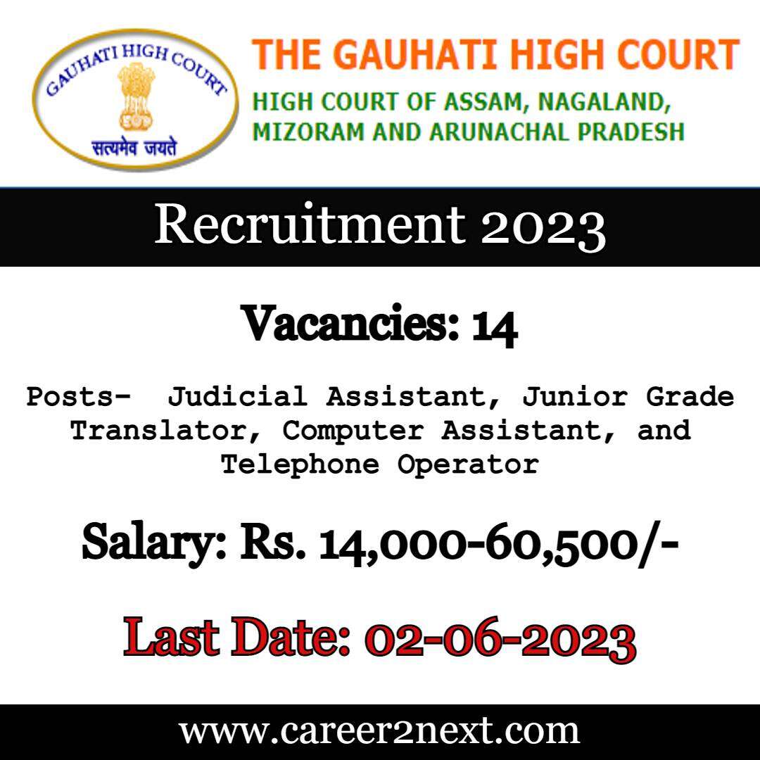 Guwahati High Court Recruitment 2023