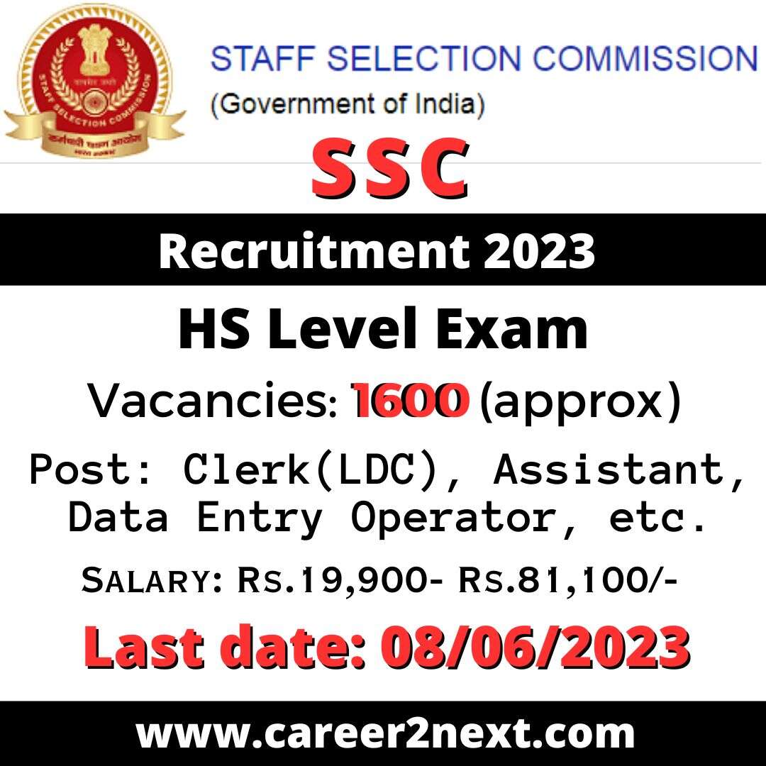 SSC CHSL Recruitment 2023