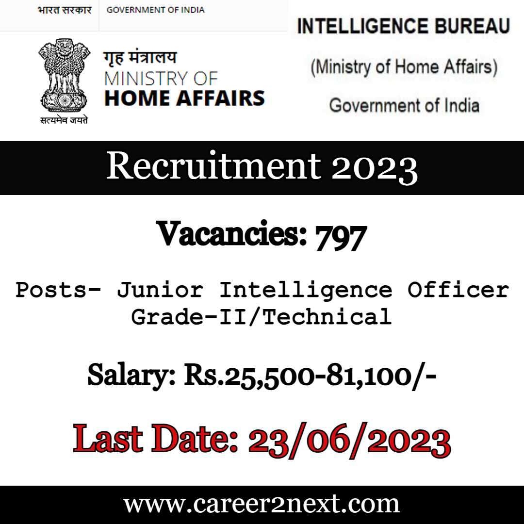 Intelligence Bureau Recruitment 2023