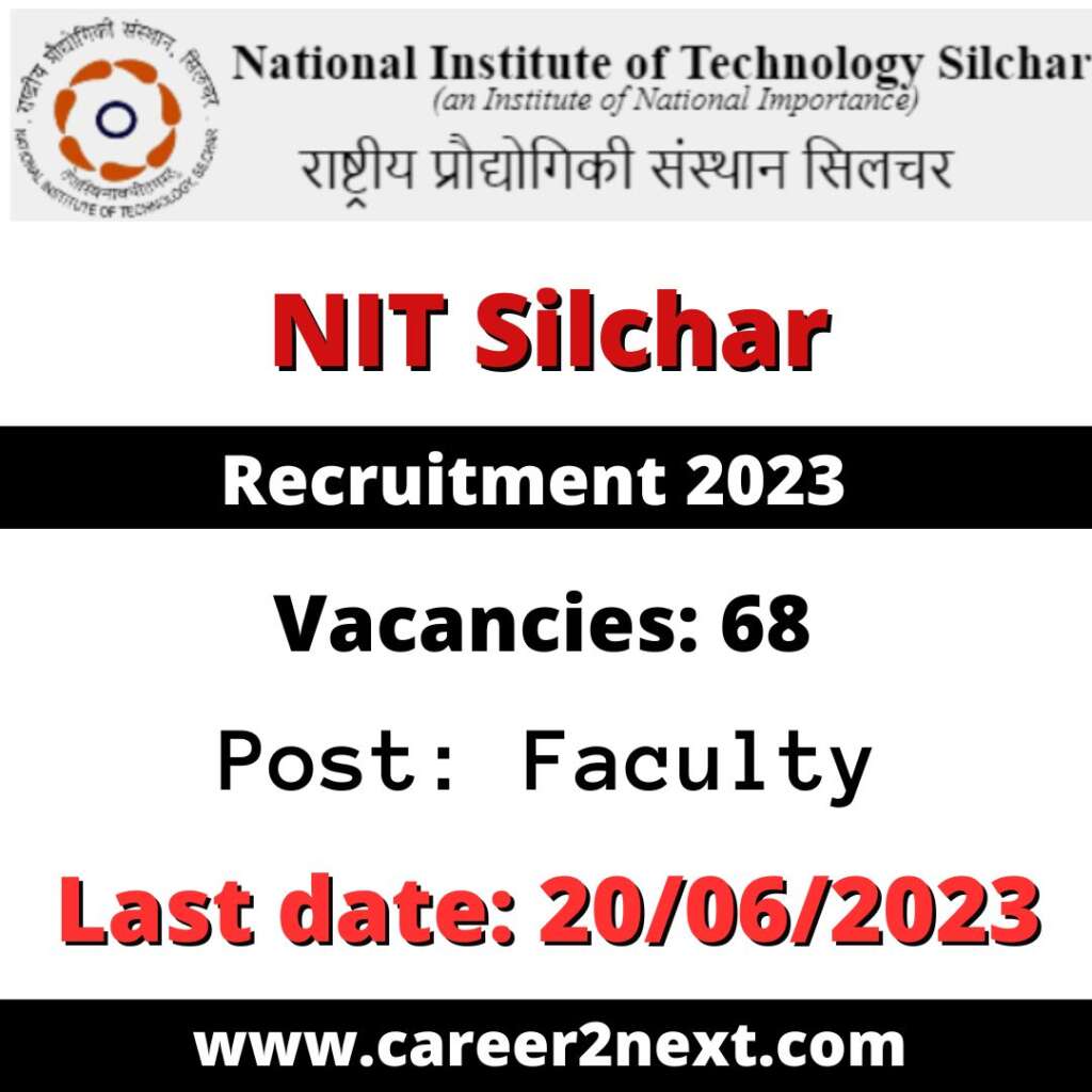 NIT Silchar Recruitment 2023