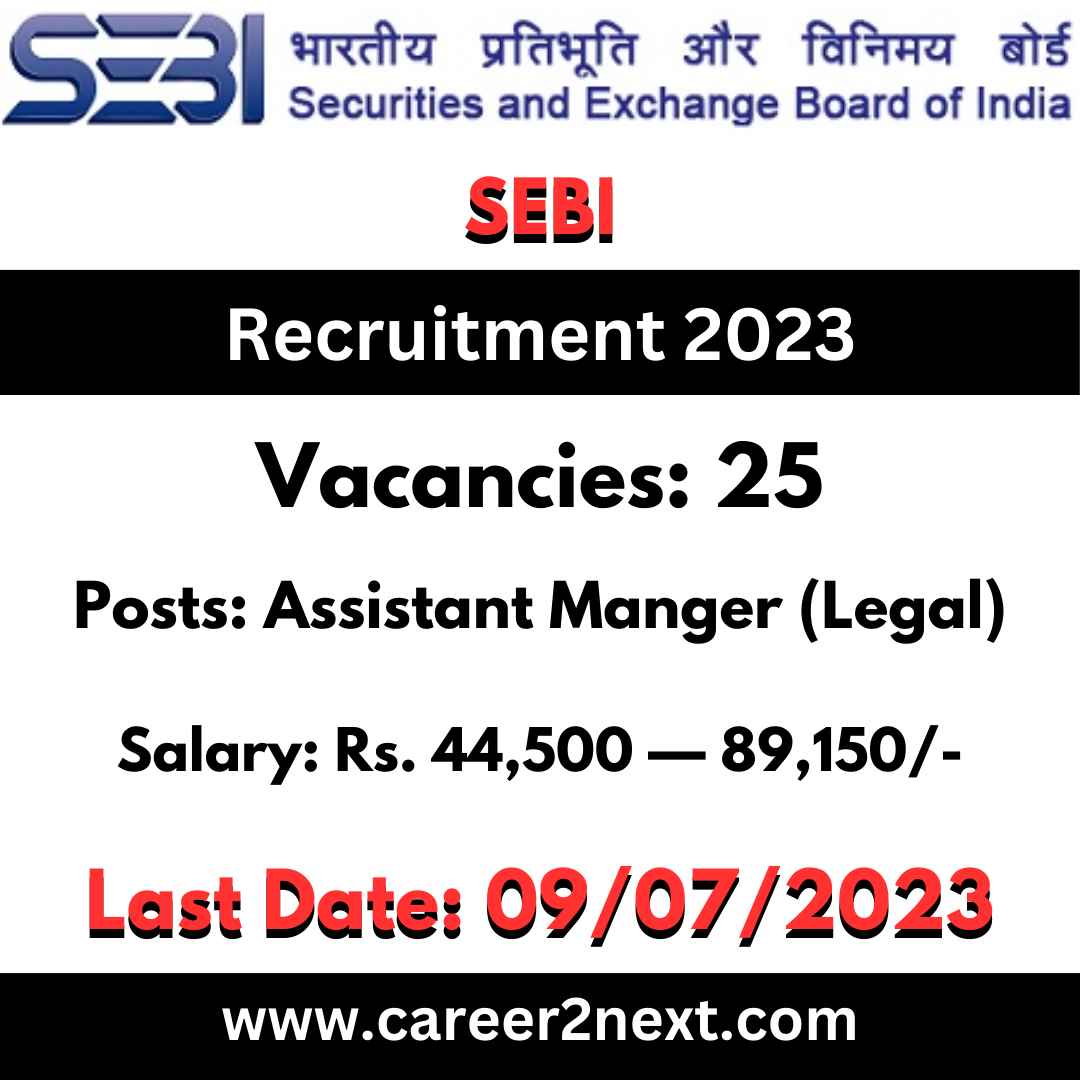 SEBI Assistant Manager Recruitment 2023