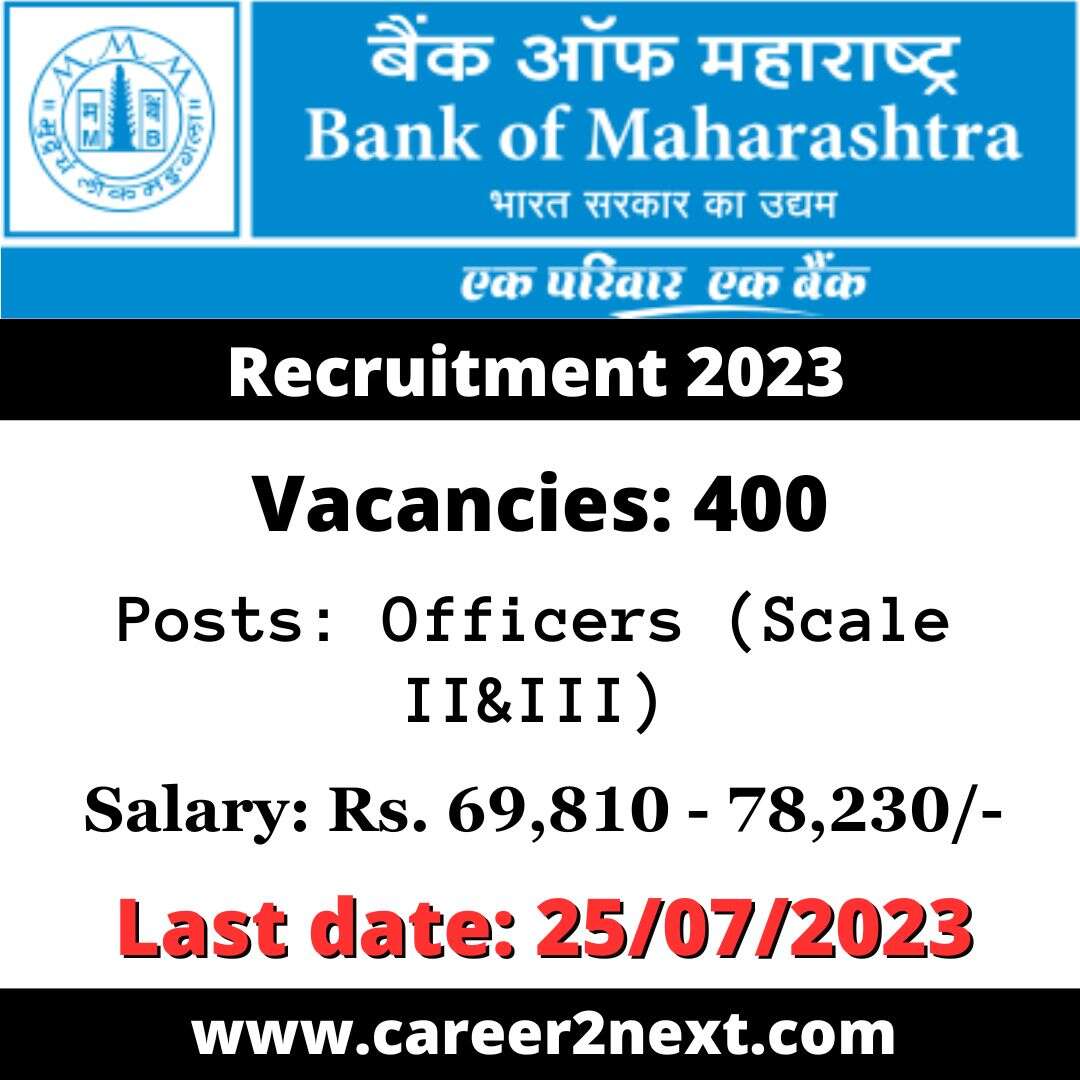 Bank Of Maharashtra Recruitment 2023