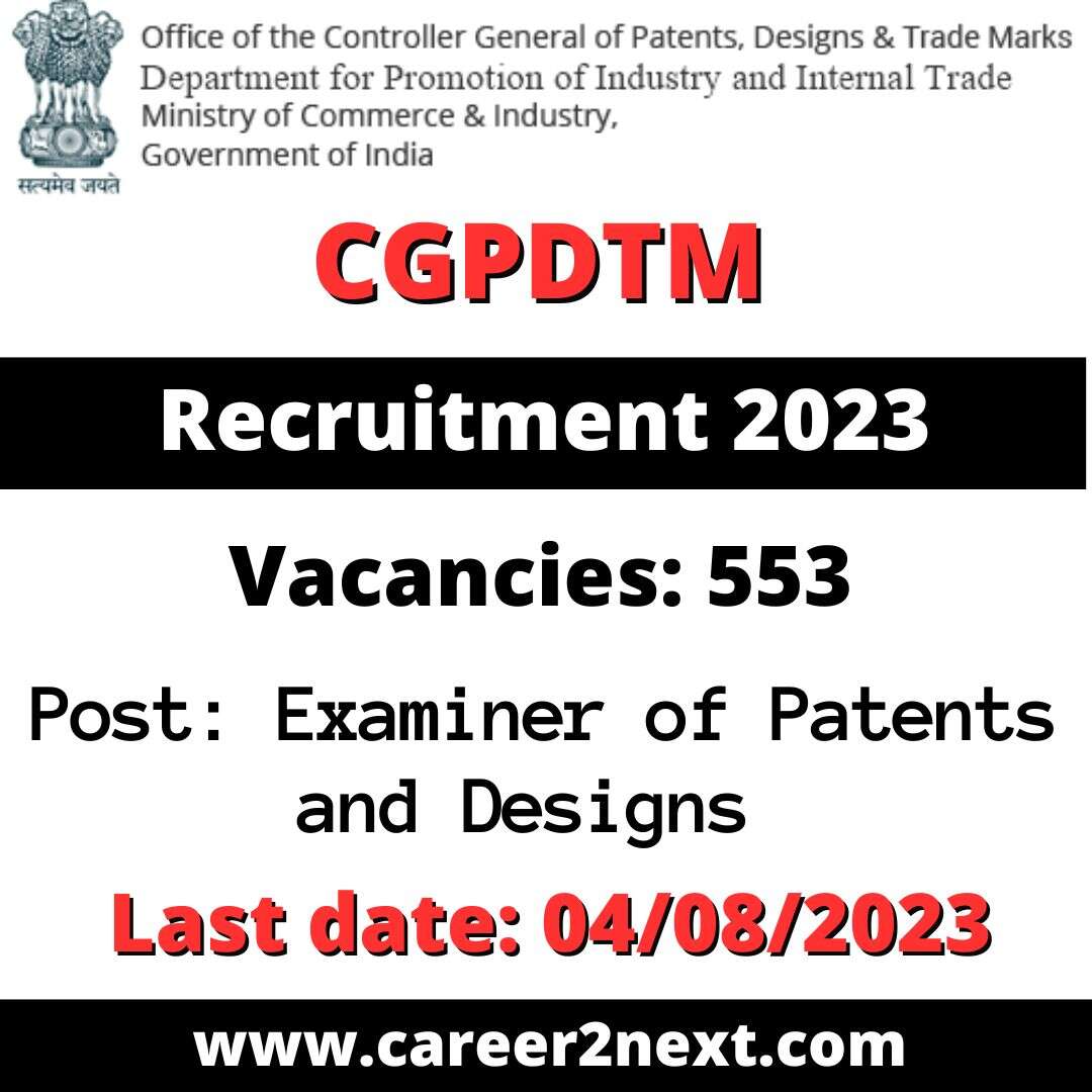 CGPDTM Examiner Recruitment 2023