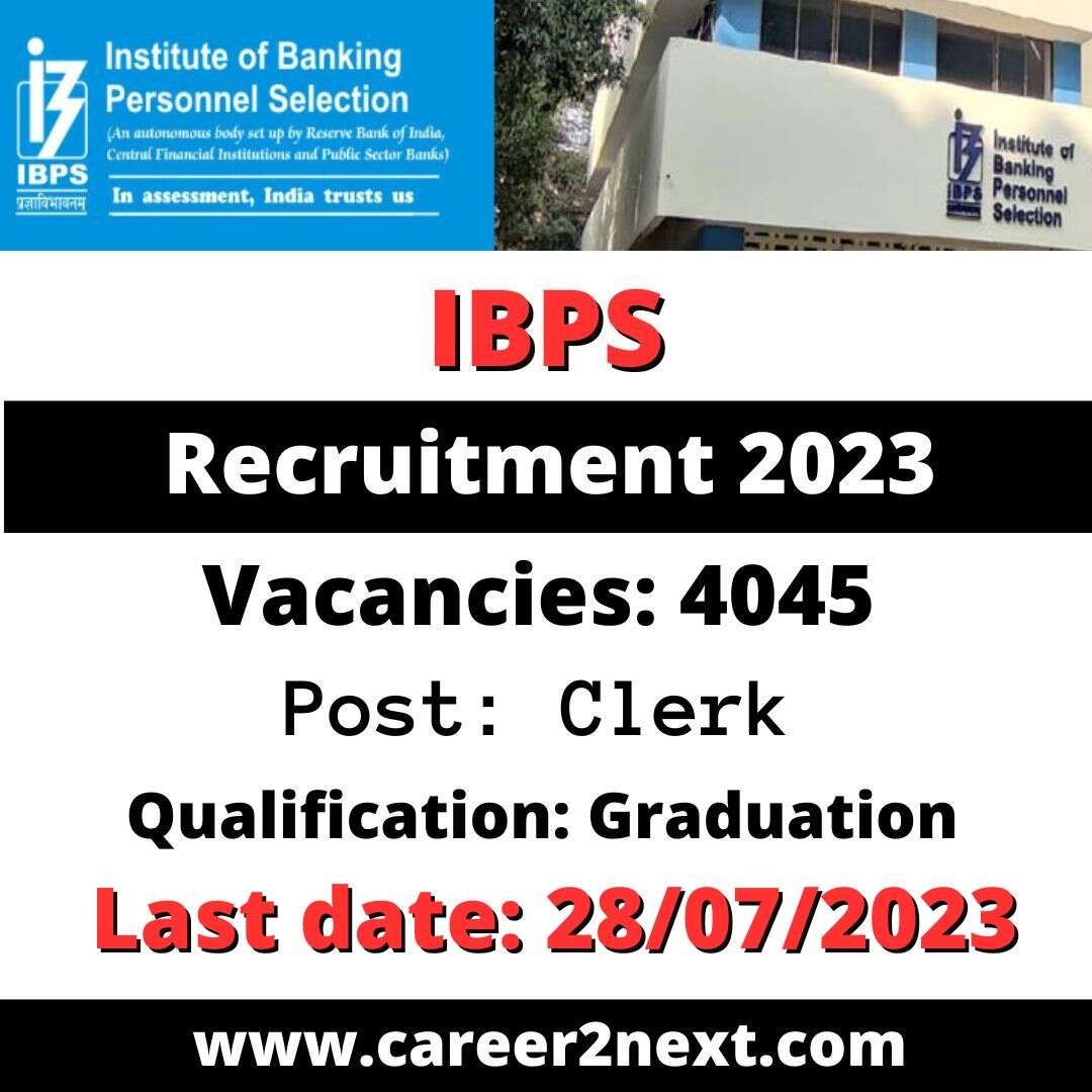 IBPS Clerk Recruitment 2023