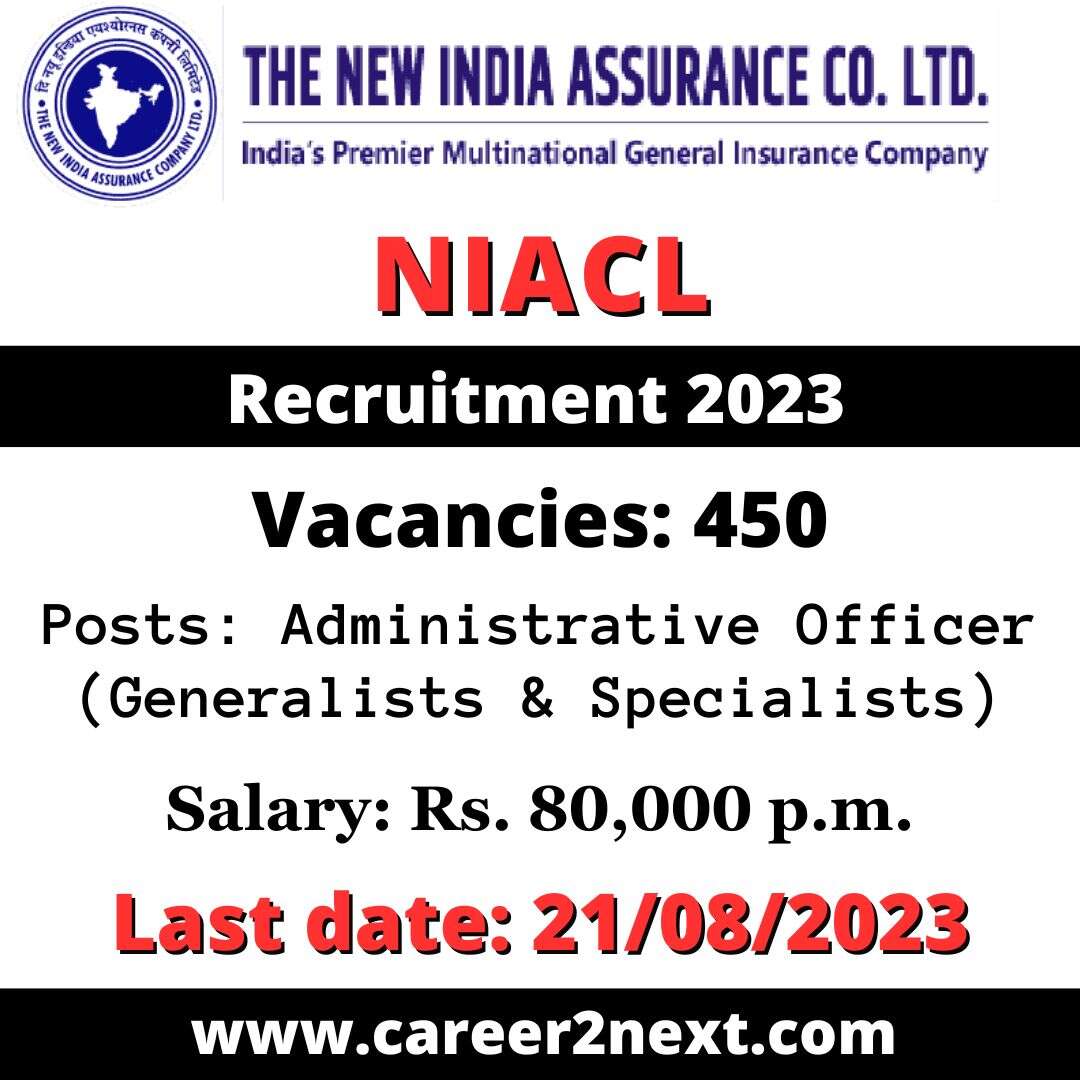 NIACL Administrative Officer Recruitment 2023